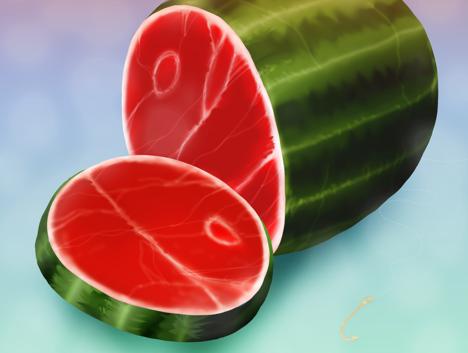 "Watermelon meat" by Thomas Auvin on Dribbble