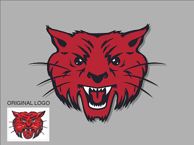 Ruston High School Bearcat Redesign bearcat bobcat design football logo mascot sports wildcat