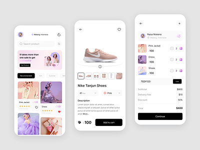 Comsay - Shopify Mobile App ecommerce marketplace mobile online shop shopping store ui
