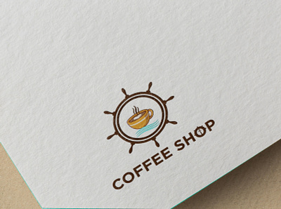 Coffee Ship brand branding cafe coffee corporate cup design flat food graphic design icon illustration logo logo maker luxury minimal modern restaurant ship shop