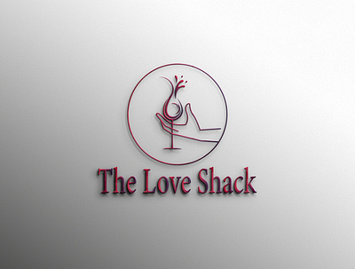 The Love Shack bar logo brand branding clean logo corporate design flat logo graphic design icon illustration lineart logo logo creation logo maker minimal logo minimalist logo modern logo wine logo