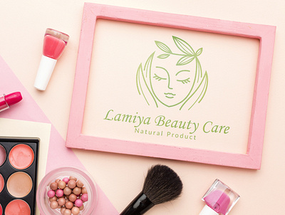 Beauty Care brand branding design flat logo graphic design illustration logo minimal minimalist modern vector