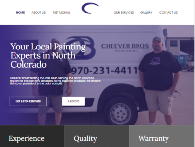 Painting Services | Informative Website admin panel animation css graphic design html php ui