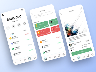 StormWallet Assets and Market Section 2d app best blue clean crypto cryptocurrency design exchange illustration logo minimalisim nfts popular storm stormwallet top10 trading ui wallet