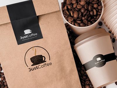 Logo and packaging design for coffee house branding design illustration logo