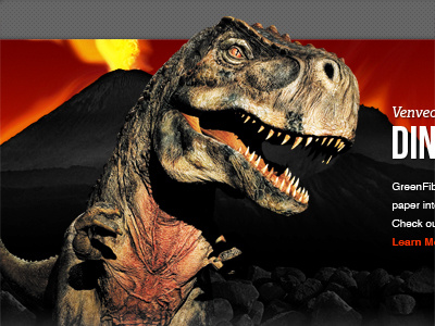 Rotating Banner banner dinosaur web design website