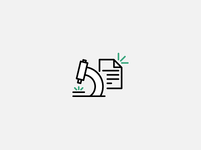 Research site icon icon microscope minimal research