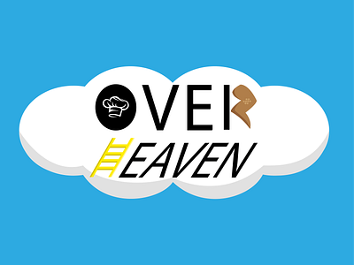 Over Heaven Logo branding chicken chikenwings foodbrand graphic design illustration logo logodesign