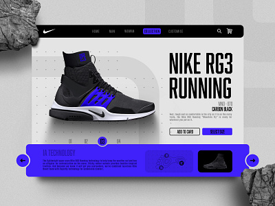 Nike Shoes Website Concept graphic design nike running shoes ui ui design website
