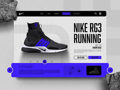 Nike Shoes Website Concept