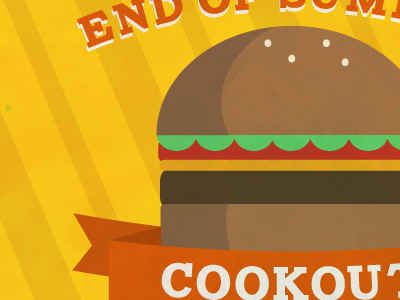 Summer Cookout banner burger cookout grill summer