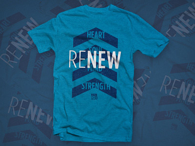 RENEW T-shirt heart mind mockup renew retreat soul strength student t shirt