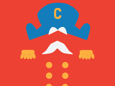 Cap'n Crunch capn crunch captin cereal crunch illustration minimalism moustache old man yum