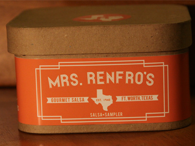 Salsa Sampler box fort worth hot sauce mrs. renfros salsa packaging redesign salsa student work texas