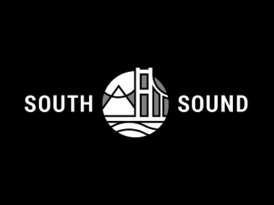 South Sound bridge logo mount rainier mountain puget sound tacoma narrows