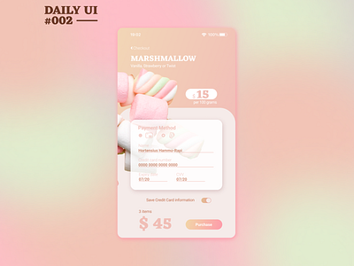 Daily UI #002 daily ui daily ui 002 figma marshmallow pastel ui ui design
