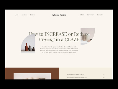 Allison Cohen web visual branding clean graphic design layout minimal minimalist modern portfolio typography ui web design website