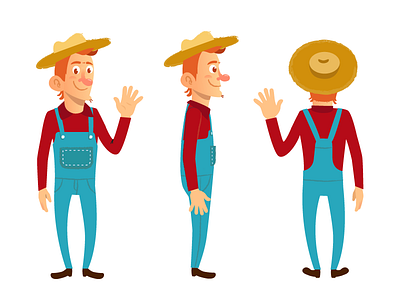 Farm boy character design character design farm boy illustration