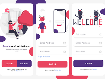 SIGN UP - Daily UI challenge Day 1 dailyui design illustration mobile ui