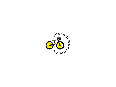 cycle + clock logo branding cycle graphic design logo minimal watch yellow