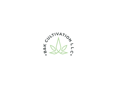 marijuana logo (client work) brand graphic design illustration lineart logo marijuana minimal vector