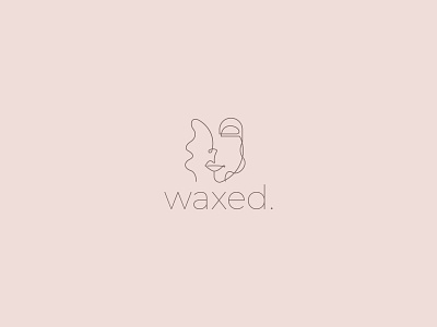 wax logo brand branding design line lineart logo minimal vector