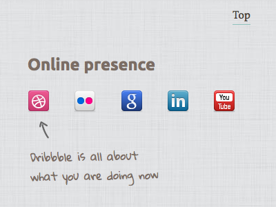 Redesign dribbble online presence redesign