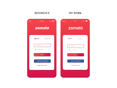 Zomato App UI Clone - 1