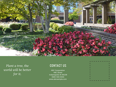 Trifold brochure for a landscaping company (page 1) branding design graphic design illustration ui ux