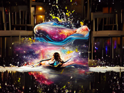 Drifting Through The Milky Way... design generative art graphic design illustration