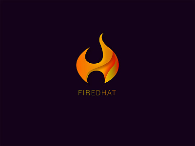 Fired Hat logo burn fire hat logo simple