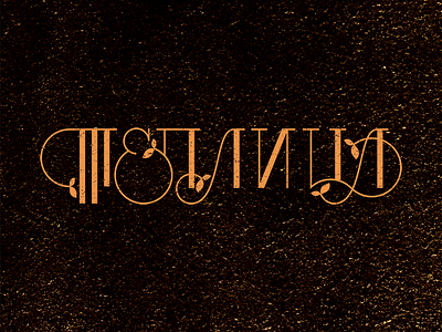 Teplica beauty lettering logo type typography vector