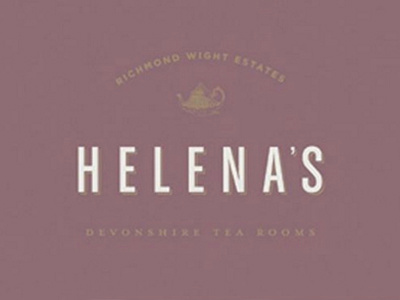 Helena's Branded Devonshire Tea Rooms branding graphic design illustration tea room victorian