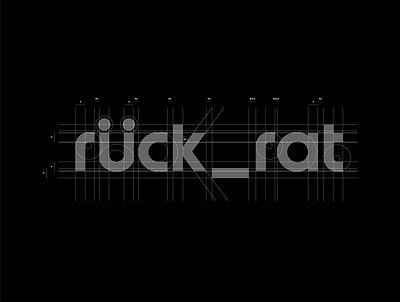 Ruck_Rat Construction branding clean illustration logo logodesign logotype minimal simple type typography