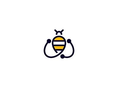 BeeByte Marketing bee branding icon illustration logo logodesign logotype minimal simple typography vector