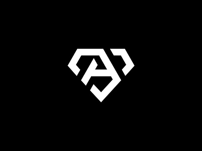 A letter based symbol (diamond) branding clean design diamond illustration lettermark logo logotype minimal simple typography ui