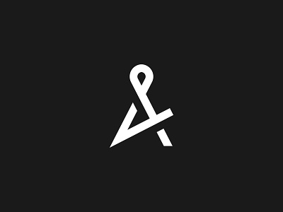 Alpha branding clean letter logo logotype minimal simple typography