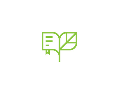 Educated Vegan | Logo Mark blog book branding clean educated leaf logo minimal simple vegan