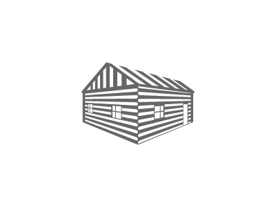 Woodhouse branding cabin clean design house logo minimal simple wood