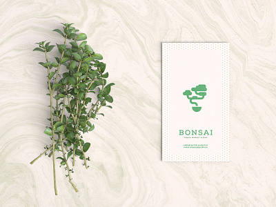 Bonsai - Fresh Market & Bar | Logo Concept brand design brand identity branding clean food fresh healthy logo minimal modern organic simple