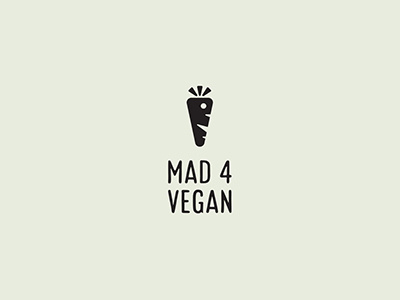 Mad For Vegan branding clean logo simple