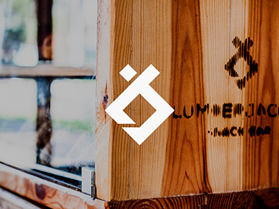 Lumberjacks Snack Bar | Monogram/mark design bar branding clean logo logs lumberjack minimal simple snack wood