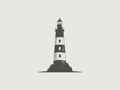 Lighthouse illustration lighthouse logo retro vintage