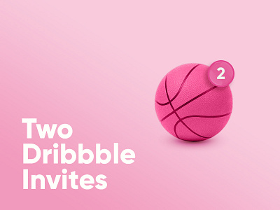 Dribbble Invite 2 ball draft dribbble invite shot two