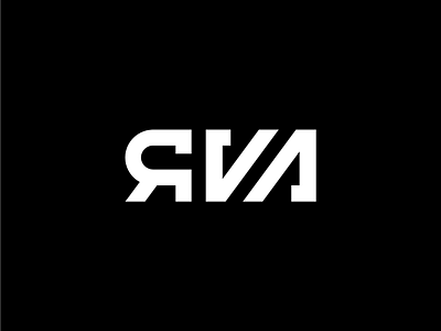 RVA wordmark design branding clean design dribbble icon illustration letter letters logo minimal monogram simple type typography vector