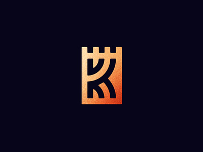The Kingdom app branding castle clean fort game icon illustration kingdom logo logodesign logotype minimal simple vector