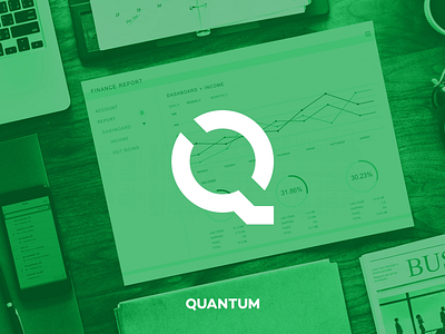 Quantum | Logo design branding clean icon letter logo logo design minimal quantum simple software typography