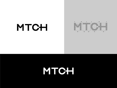 MTCH branding clean icon logo logodesign logotype minimal simple typography vector