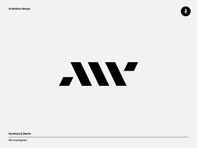 AIV logo concept branding clean icon letter logo logotype minimal simple typography vector
