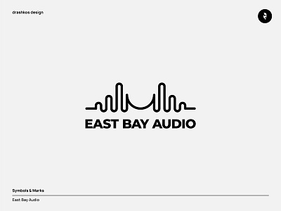 East Bay Audio audio branding clean icon logo logodesign logotype minimal music simple sound typography